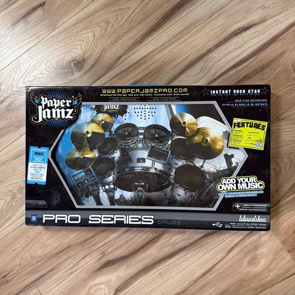 NEW WowWee Paper Jamz Pro Drum Set NOS  USB Capable